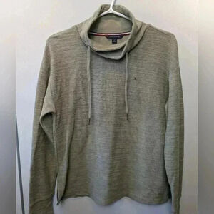 TOMMY HILFIGER Women long sleeves shirt size small Beige Turtle Neck